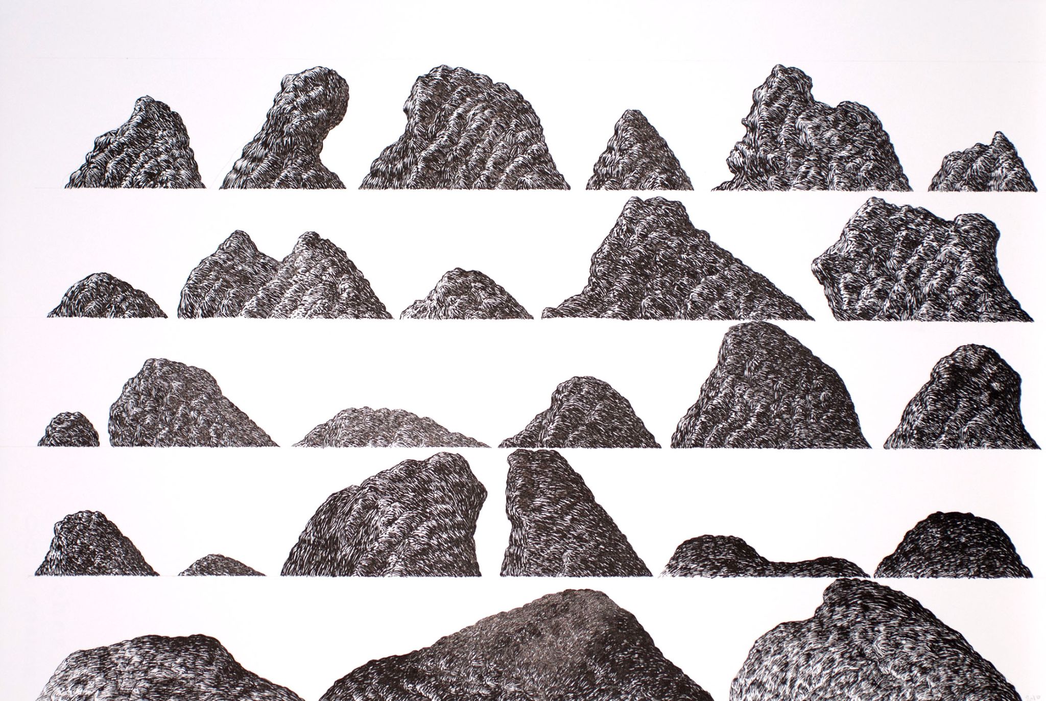 2010 Pierre Clemens Sans titre 037 58x38cm Encre de Chine sur papier Arches